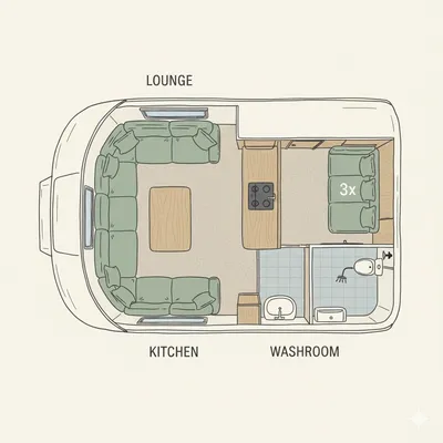 Avondale Dart floor plan - day mode