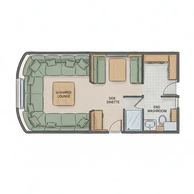 U-Shape Lounge floorplan