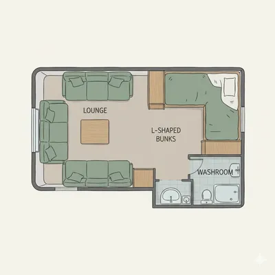 Xplore 585 floor plan - day mode