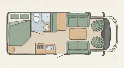 Pilote Joa floor plan - day mode