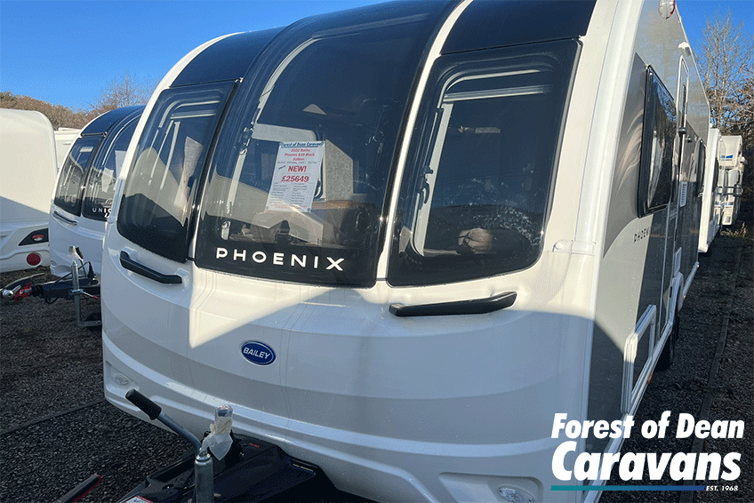 New Bailey Phoenix Black Edition 2026 4-Berth Caravan - Exterior - Front