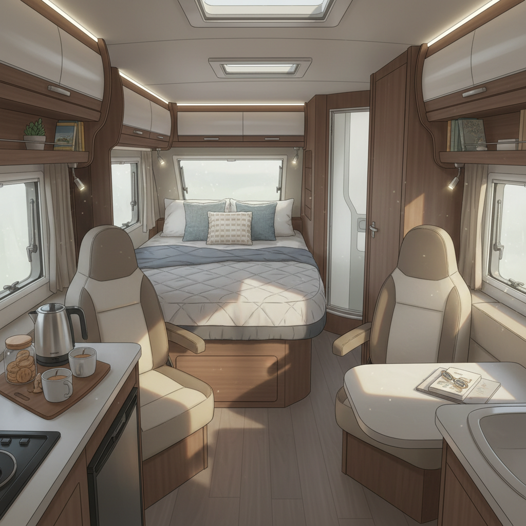 Best caravan layouts for couples, what feels relaxing not fiddly