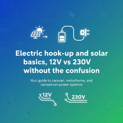 Electric hook-up and solar basics, 12V vs 230V without the confusion