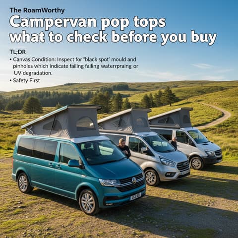 Campervan pop tops what to check before you buy