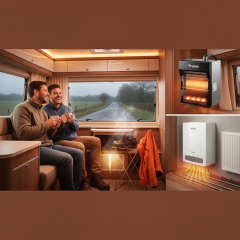 Heating explained, Truma vs Alde and what matters on a wet February weekend