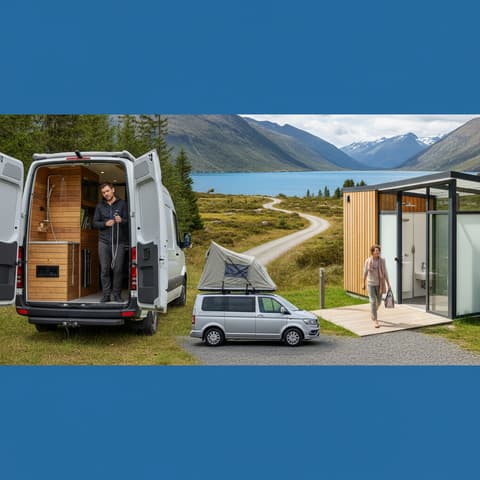 Campervan shower reality how to stay comfortable