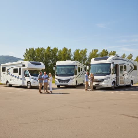 Motorhome dealer viewing strategy how to compare in one day