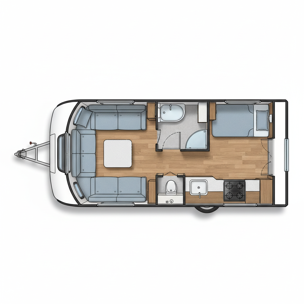 End Kitchen (Mid Washroom) representative family floorplan