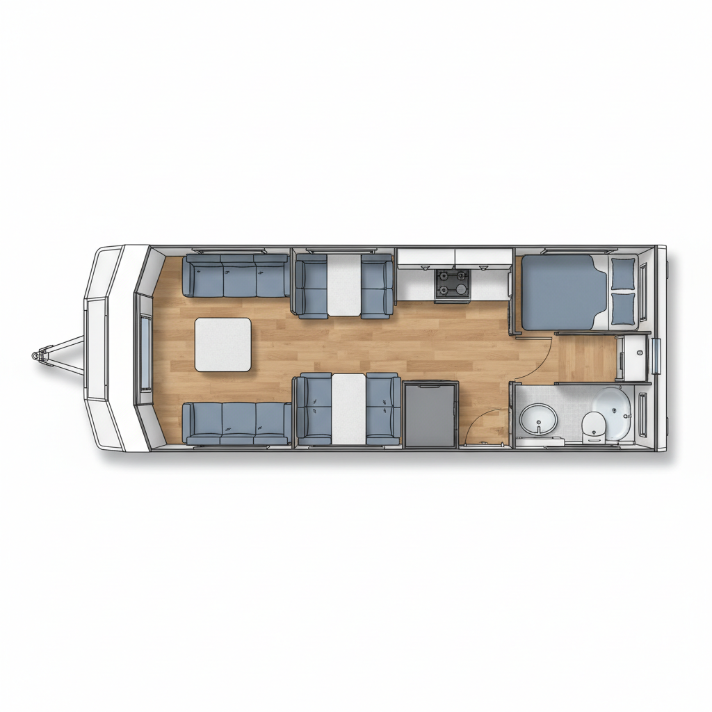 Fixed Bunks (Rear Corner) representative family floorplan