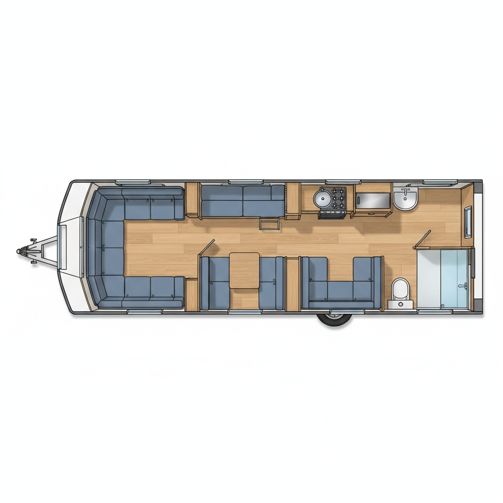 Fixed Bunks (Side) representative family floorplan