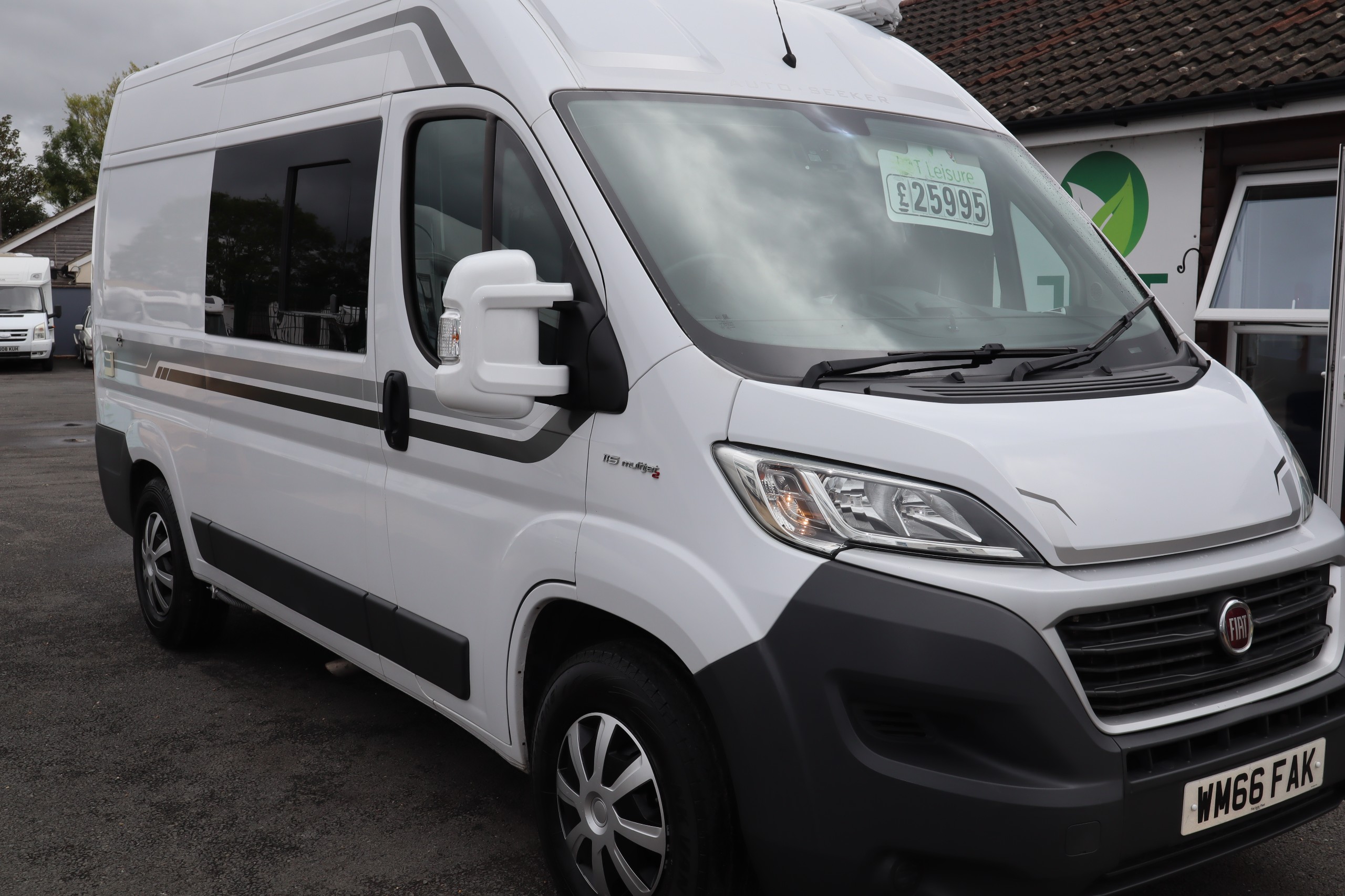 Fiat Ducato Auto Seeker, 2 Berth, 2 Belts, Fixed Rear bed, MOT, 12 Months Warranty, Habitation Service