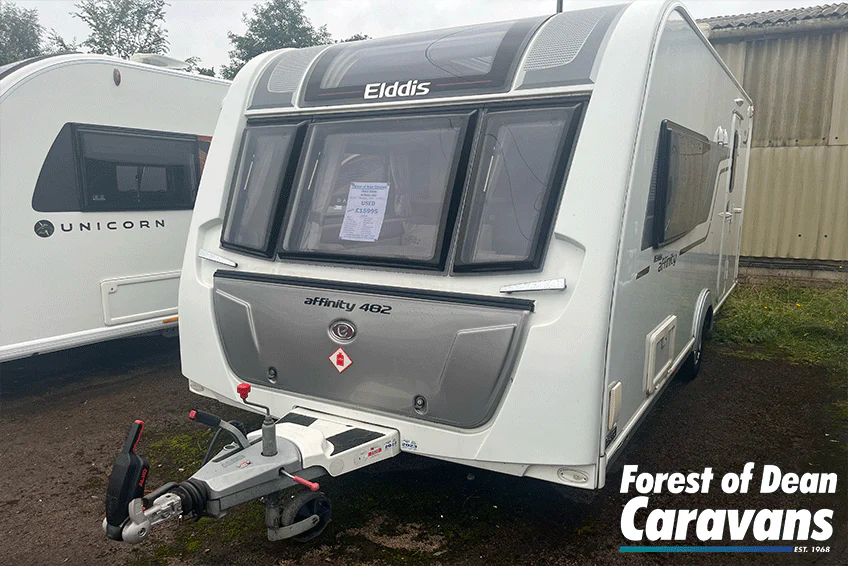 Elddis Affinity 482 2014 Used 2 Berth Caravan with End Washroom