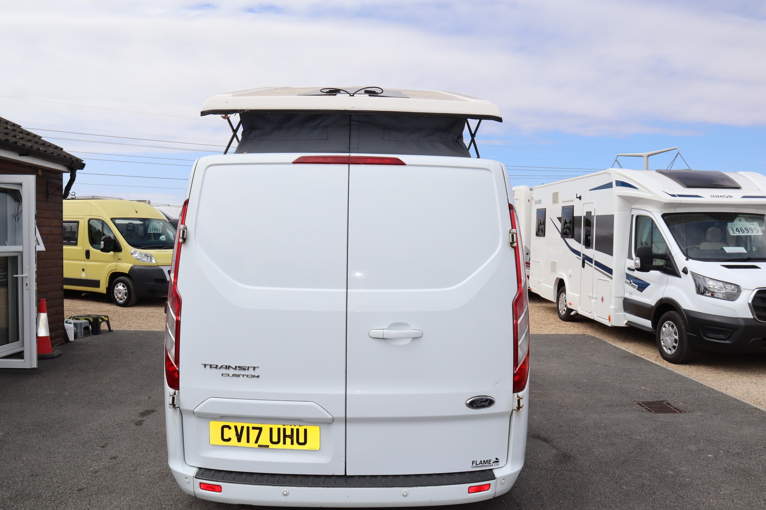 Ford Transit Custom Transit Custom, Flame Conversion, 4 Berth, 6 Belts, Full Width Bed, MOT, 12 Months Warranty, Habitation Service