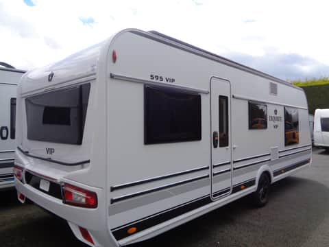 2025 LMC 595 VIP Exquisit New 5-Berth Caravan with Island Bed