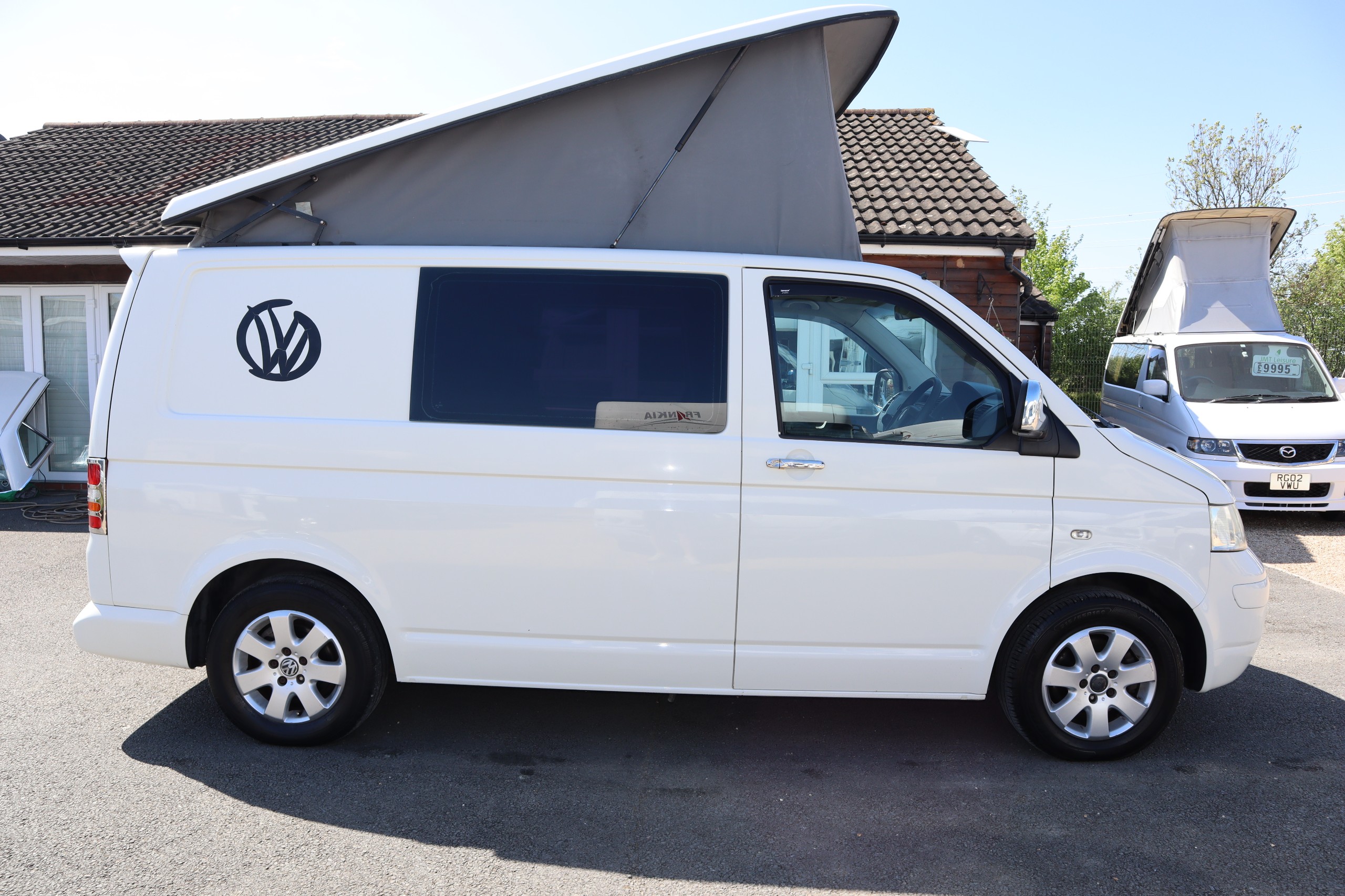 Volkswagen Transporter T28 North Devon Campers Conversion, 4 Berth, 5 Belts, Rib Bed, Pop Top Roof, MOT, 12 Months Warranty, Habitation Service