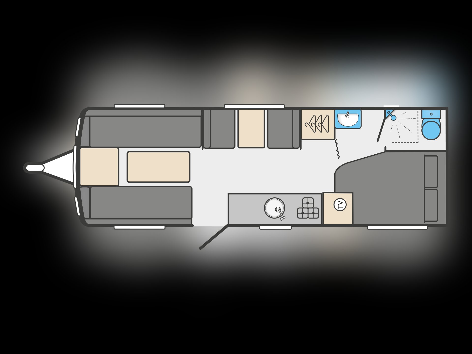 2023 Sprite Quattro FB Twin-Axle 6-Berth Caravan with Fixed Bed
