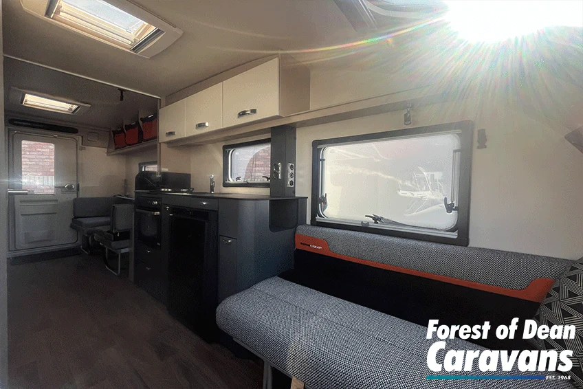 2022 Swift Basecamp 6 Used 6 Berth Caravan with End Kitchen