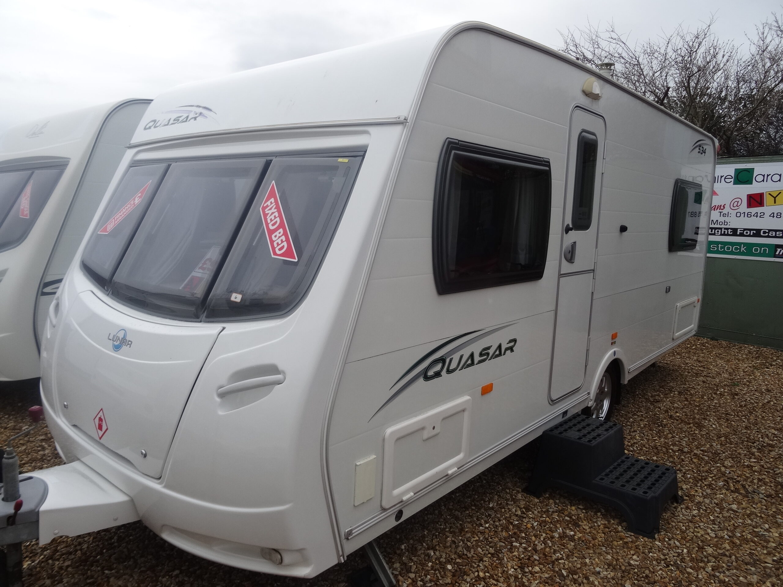 2022 Lunar Quasar 534 - 4-Berth Caravan with Fixed Bed and Side Kitchen