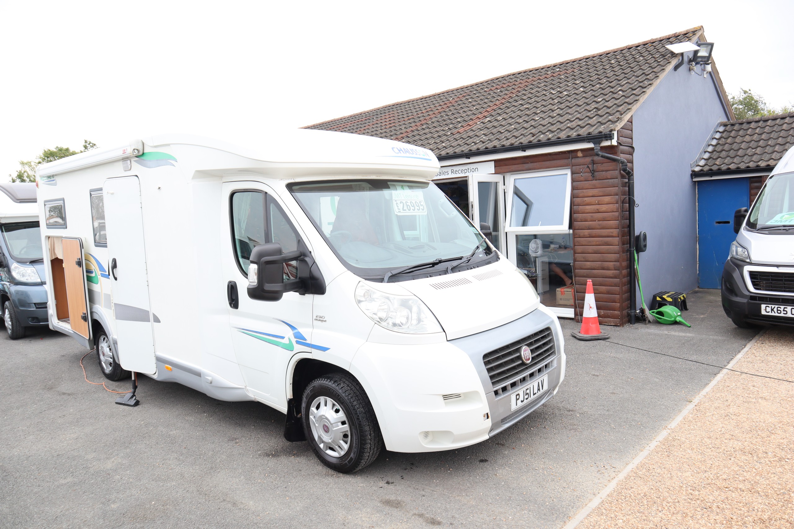 Chausson Welcome 75 Fiat Ducato, 3 Berth, 4 Belts, Garage, MOT, 12 Months Warranty, Habitation Service
