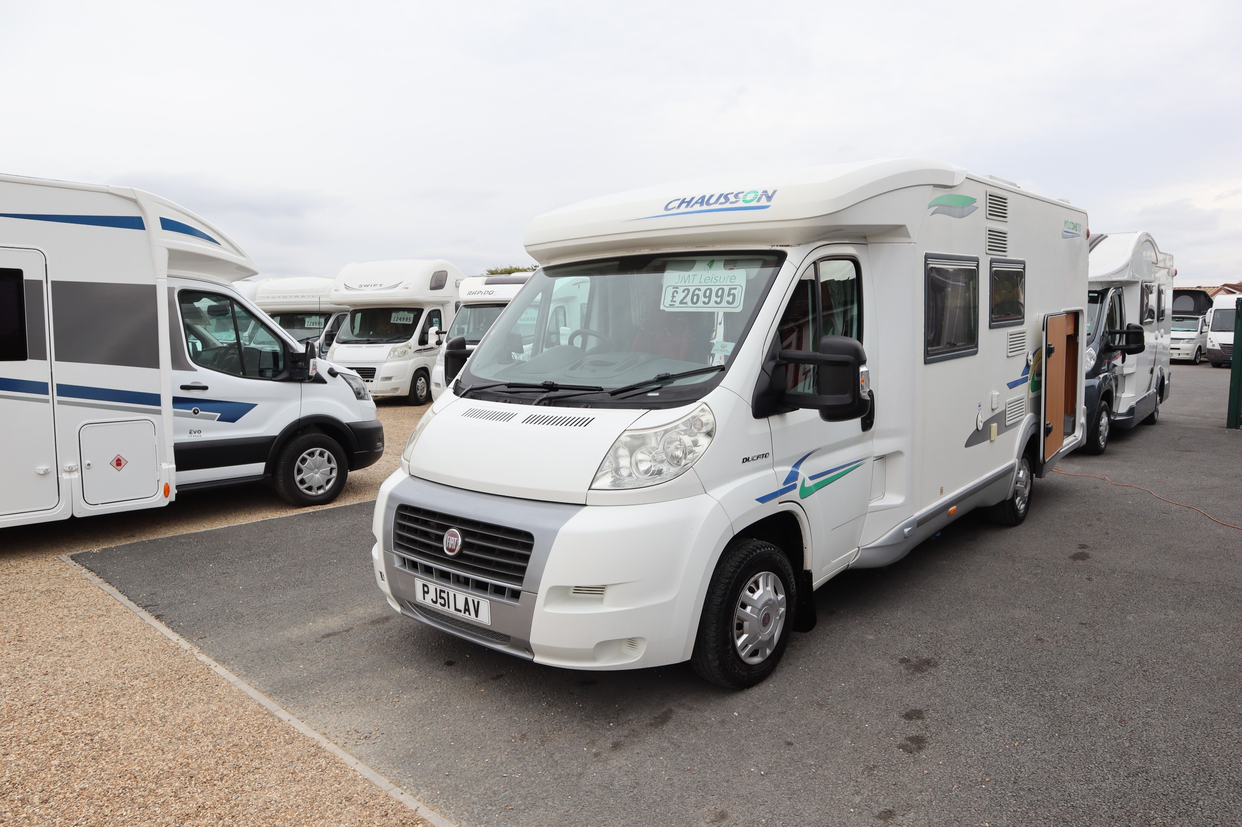 Chausson Welcome 75 Fiat Ducato, 3 Berth, 4 Belts, Garage, MOT, 12 Months Warranty, Habitation Service
