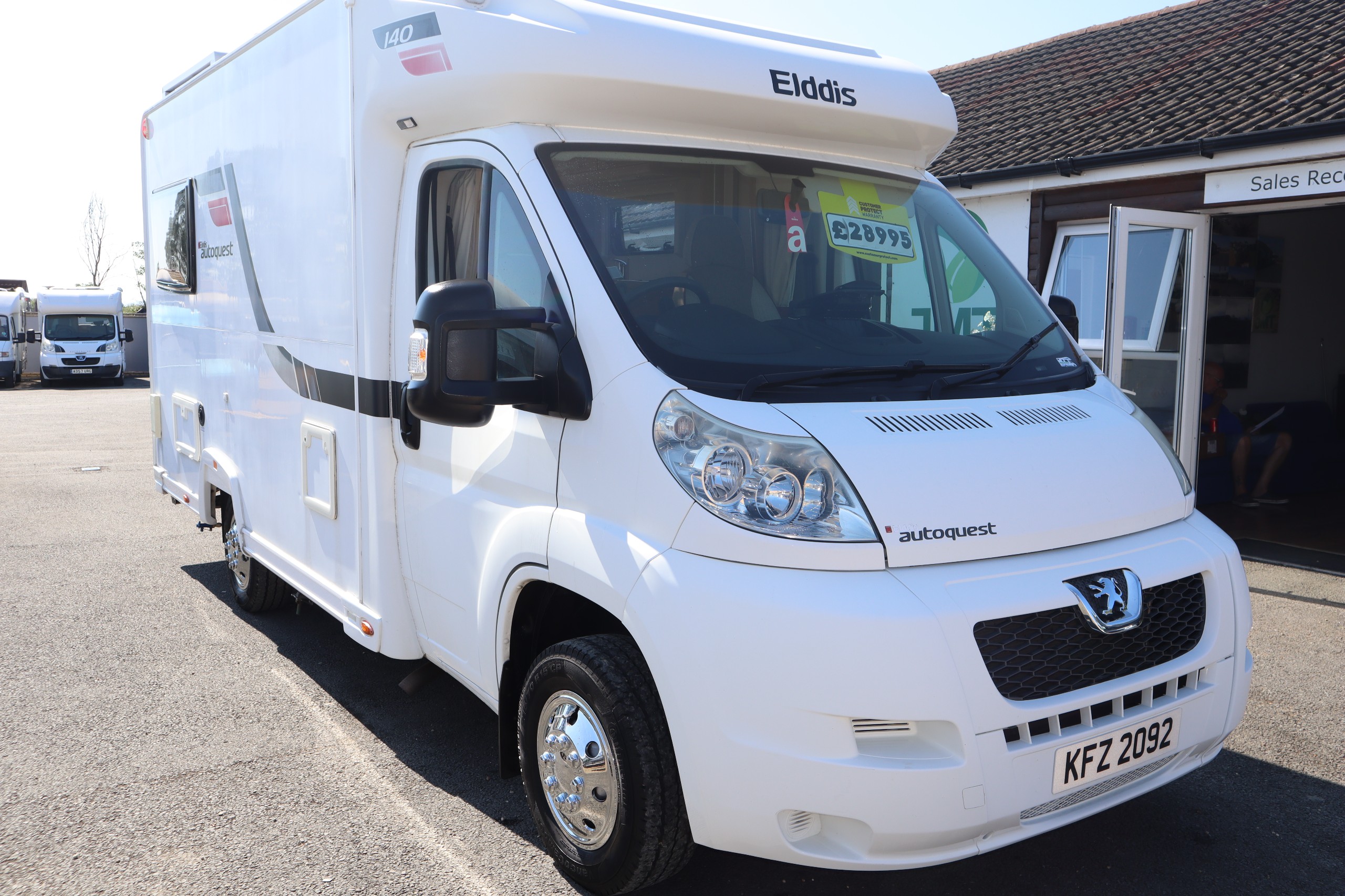 Elddis Autoquest 140 2012 Peugeot Boxer, 2 Berth, Rear Lounge, MOT, 12 Months Warranty, Habitation Service