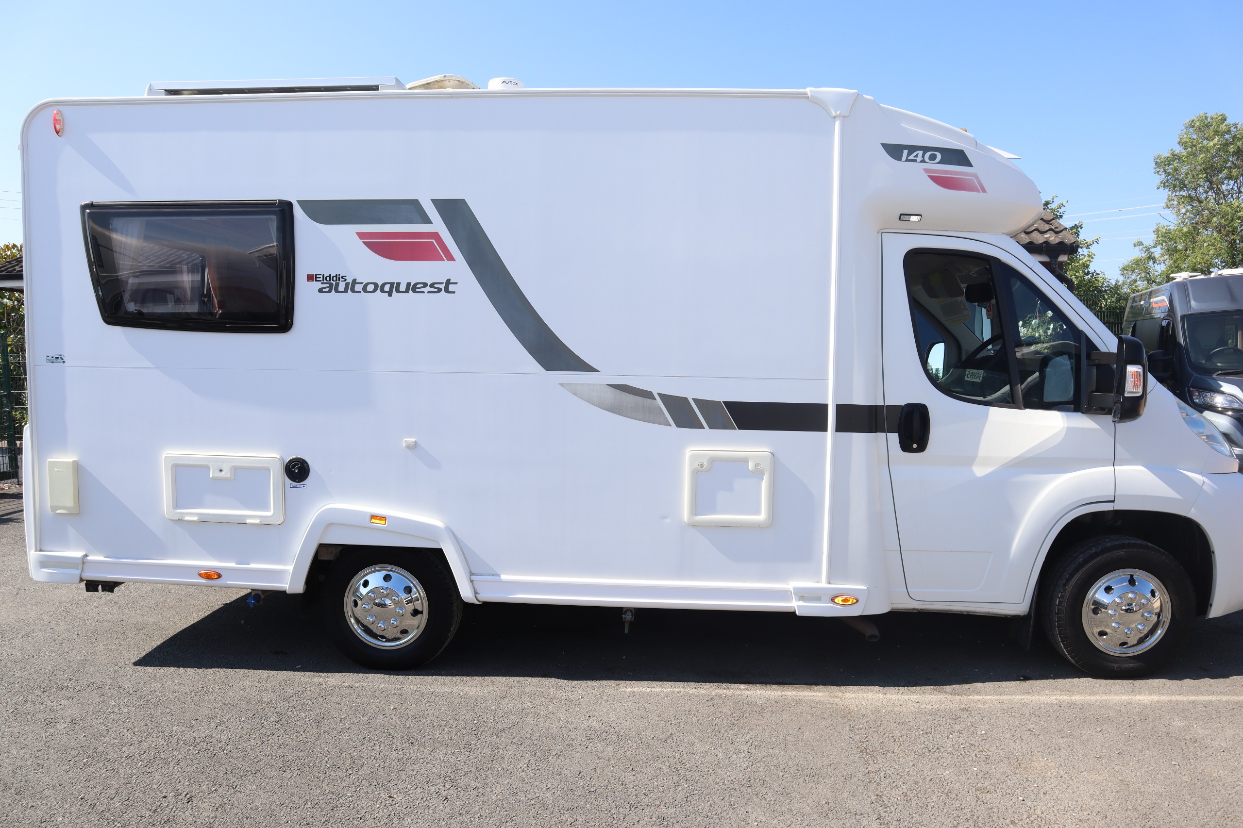 Elddis Autoquest 140 2012 Peugeot Boxer, 2 Berth, Rear Lounge, MOT, 12 Months Warranty, Habitation Service