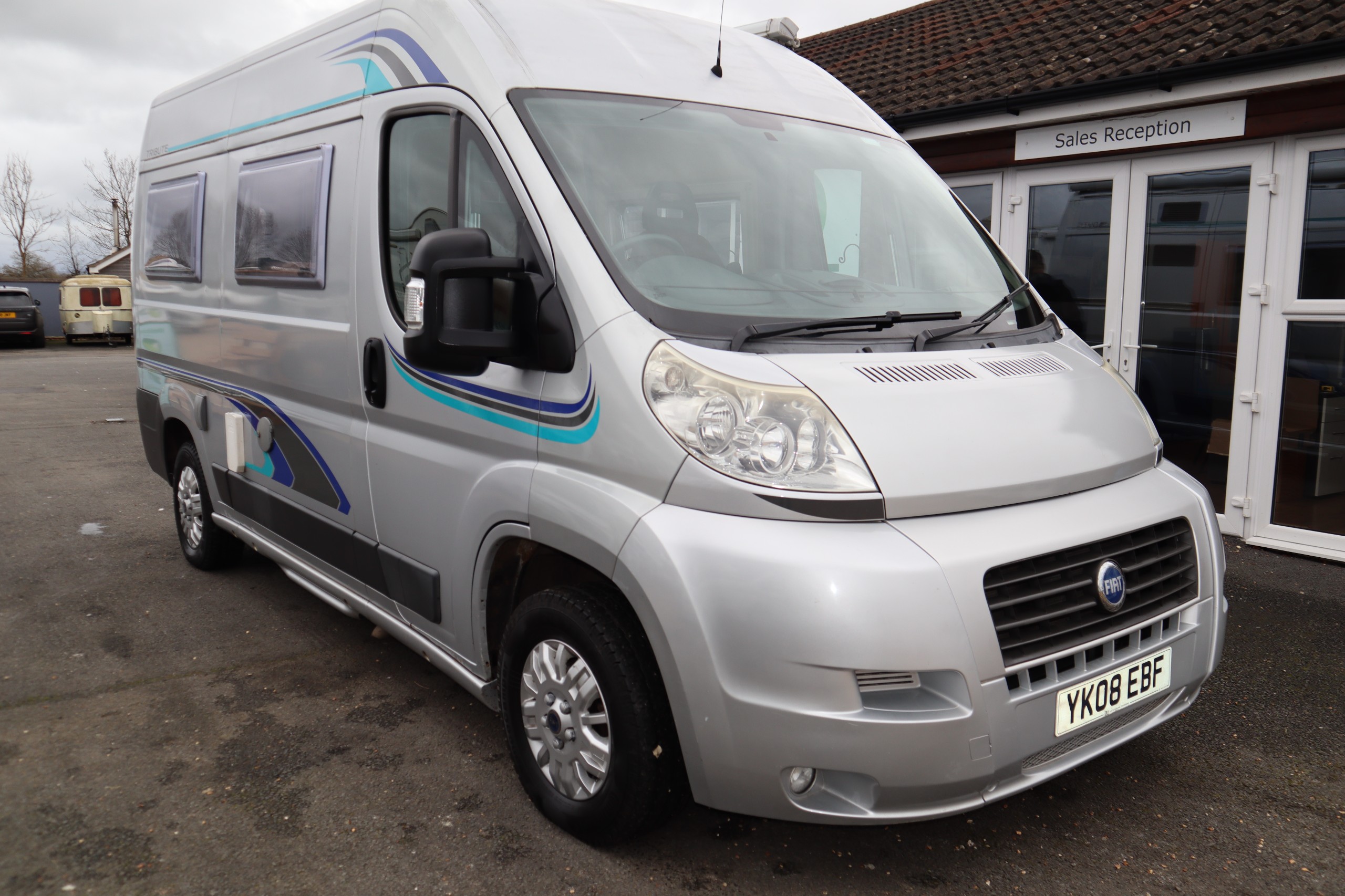 Trigano Tribute 550 Fiat Ducato, 2 Berth, 3 Belts, MOT, 12 Months Warranty, Habitation Service