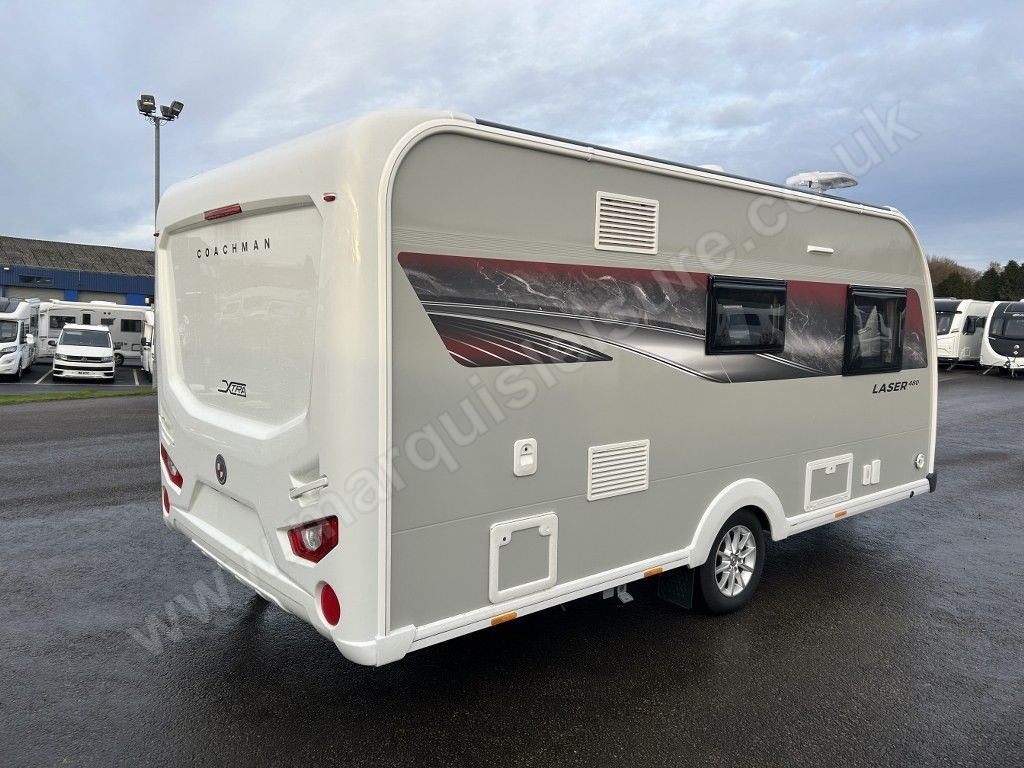 Coachman Laser 480 Xtra (2026) 2-Berth Caravan with End-Washroom