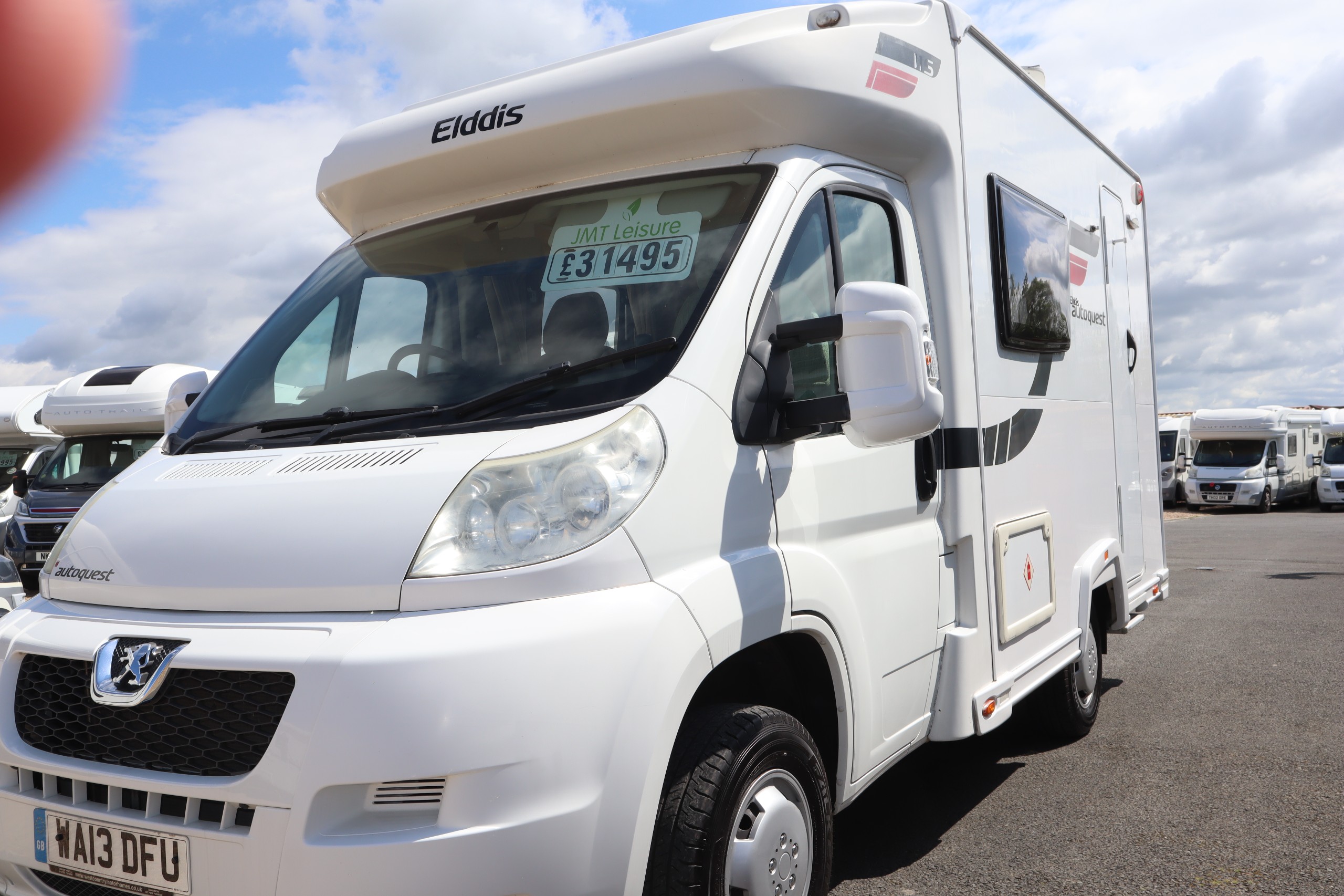 Elddis Autoquest 115 Peugeot Boxer, 2 Berth, 2 Belts, Low Mileage, MOT, 12 Months Warranty, Habitation Service