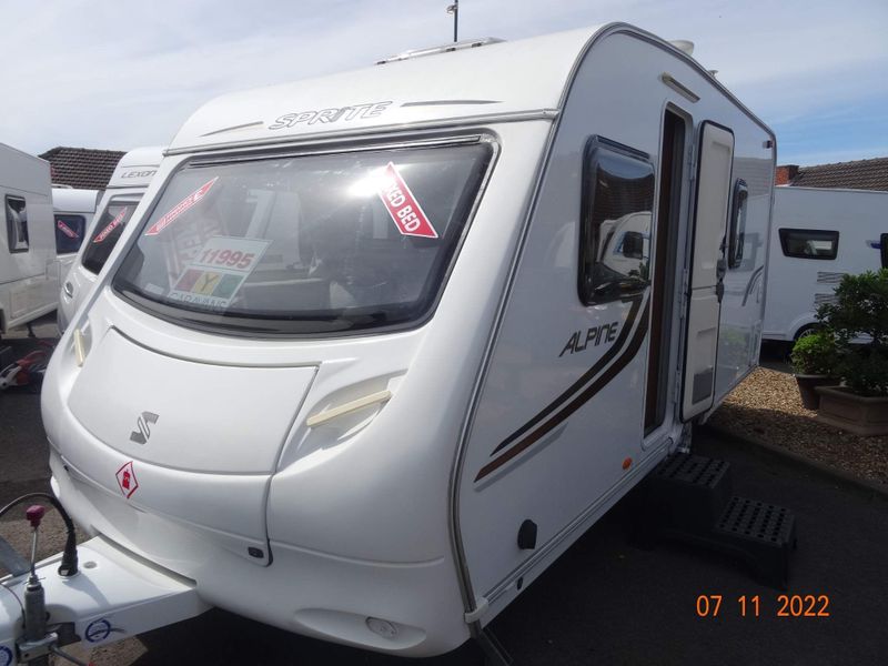 2022 Sprite Alpine 4 Used 2 Berth Caravan with End Washroom