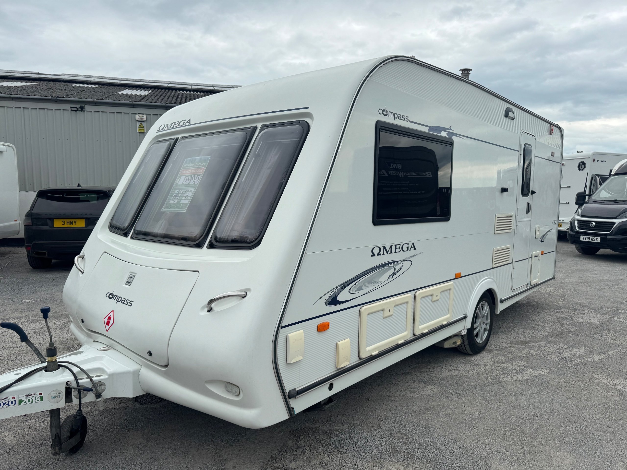 2008 Compass Omega 482 2 Berth Caravan with End Washroom