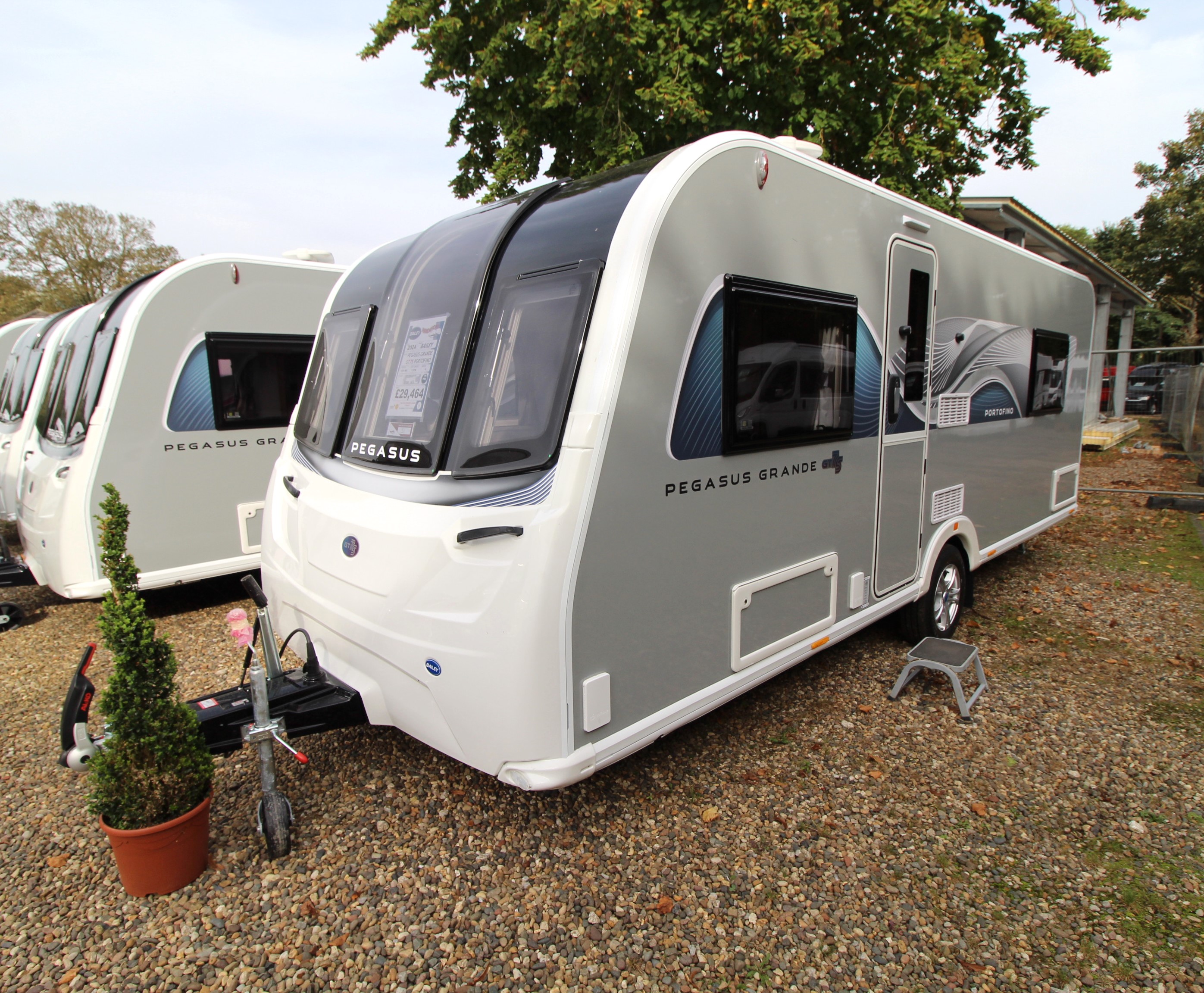 New 2025 Bailey Pegasus Grande GT75 Portofino 8ft-Wide 4-Berth Caravan