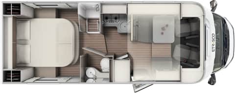 2024 Etrusco T 7400 New 4-Berth Motorhome with Rear Island Bed