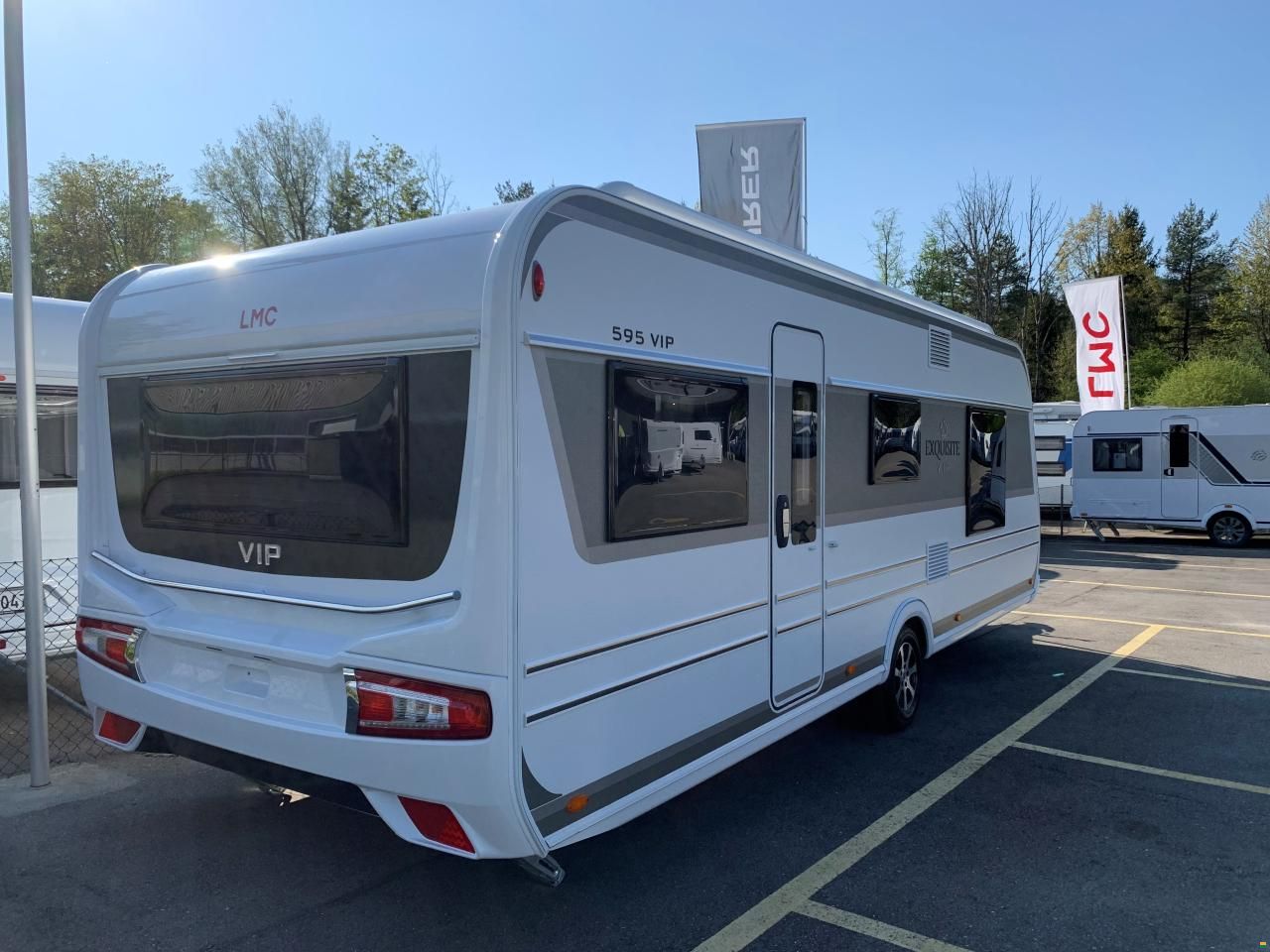 2025 LMC 595 VIP Exquisit New 5-Berth Caravan with Island Bed