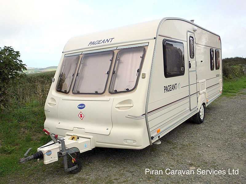 2008 Bailey Pageant Series 7 Burgundy 4-Berth with Fixed Bed and Motor Mover