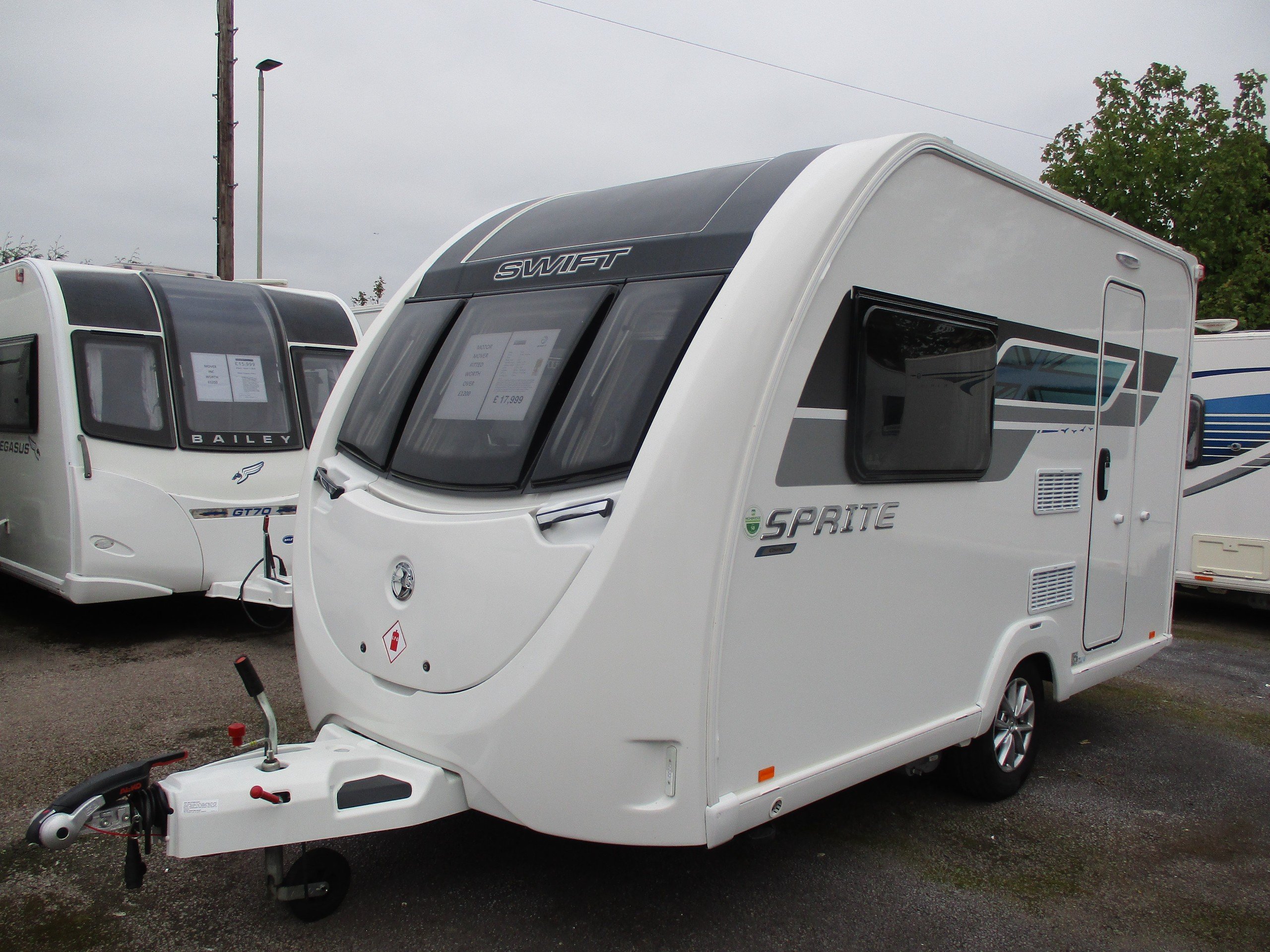 2023 Swift Sprite Compact 2-Berth Caravan with Fitted Motor Mover