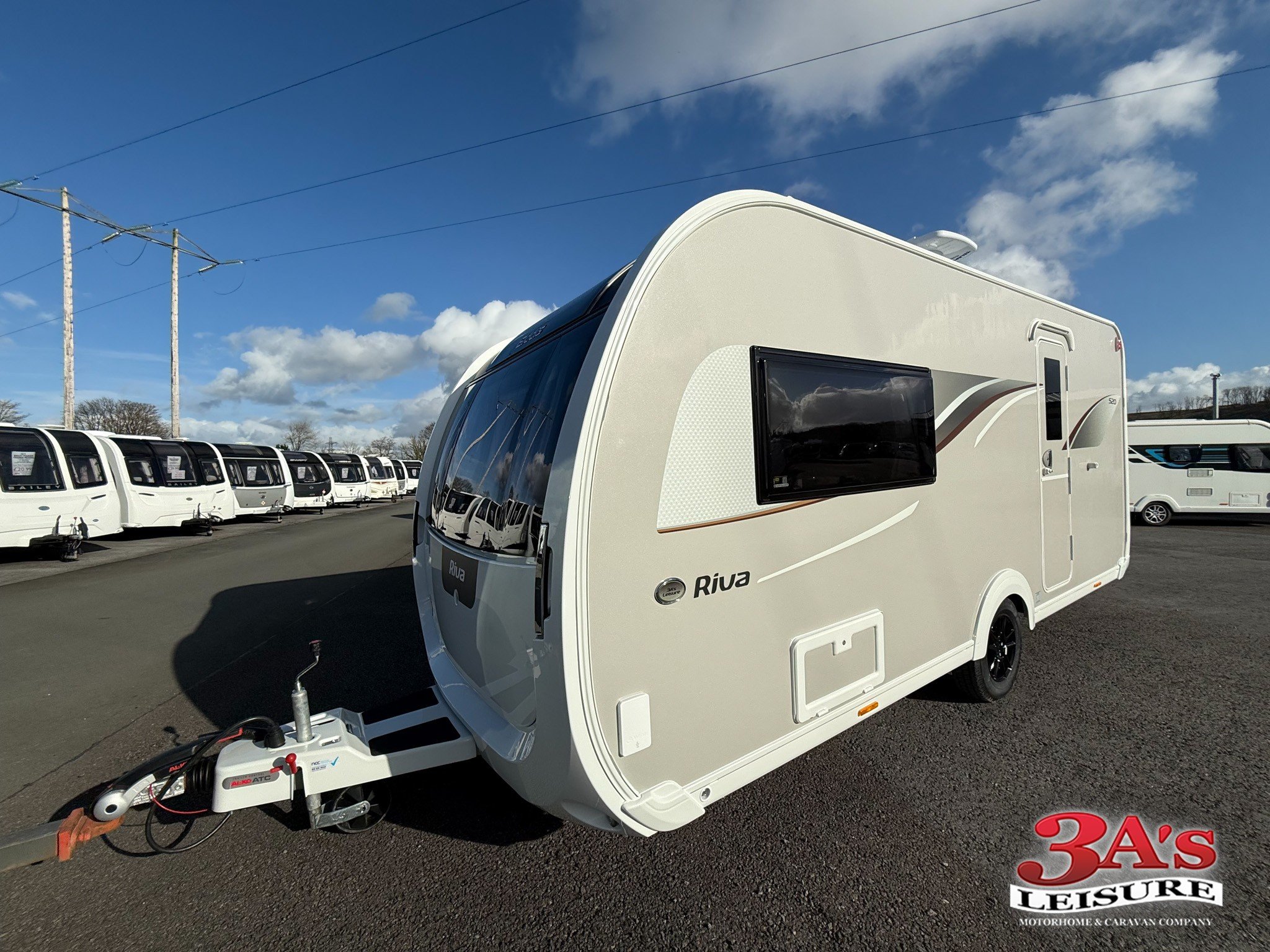 2025 Elddis Riva 520 New 2-Berth Caravan with Rear Island Bed