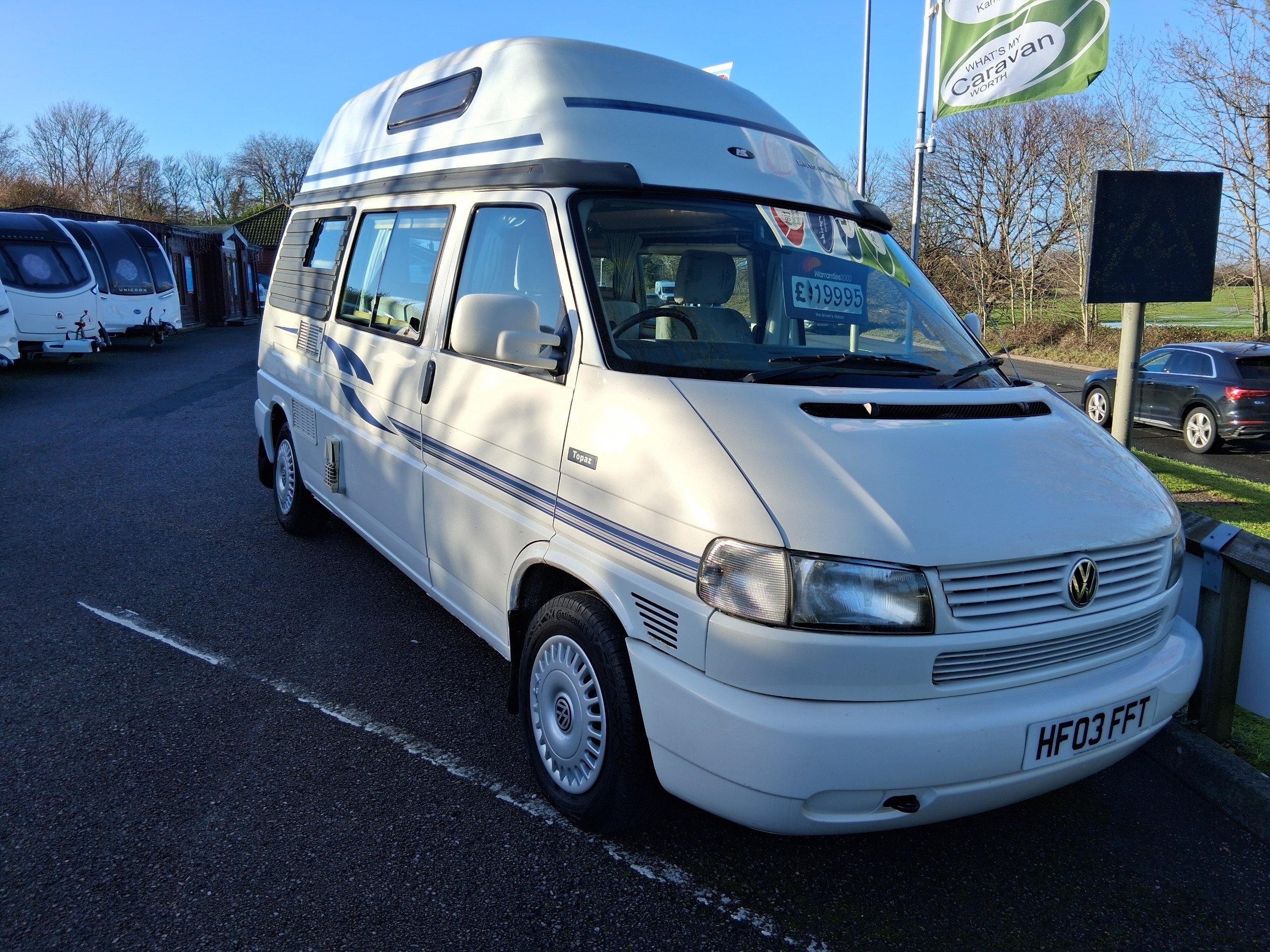 Auto-Sleepers Topaz (2003) Compact VW-Based Motorhome with End-Washroom